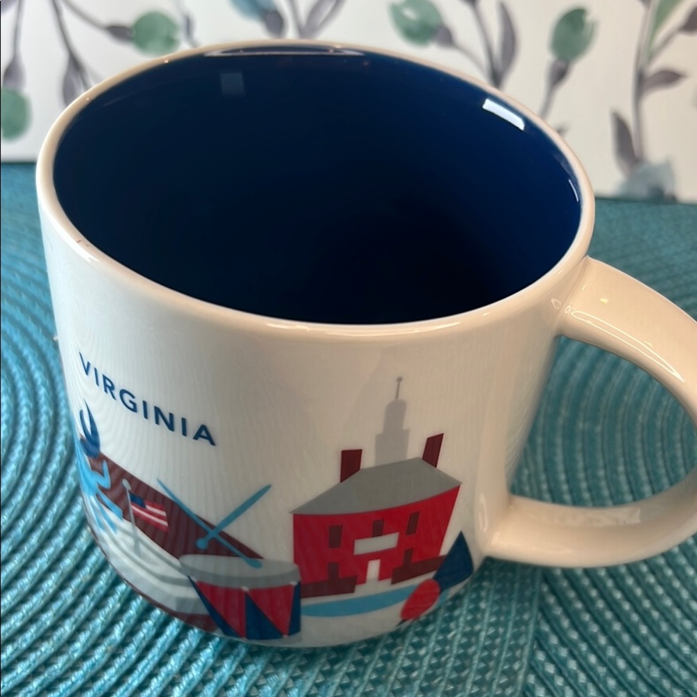 Starbucks You are Here Collection Blue White I Virginia Mug with Coastal Design - Picture 9 of 16